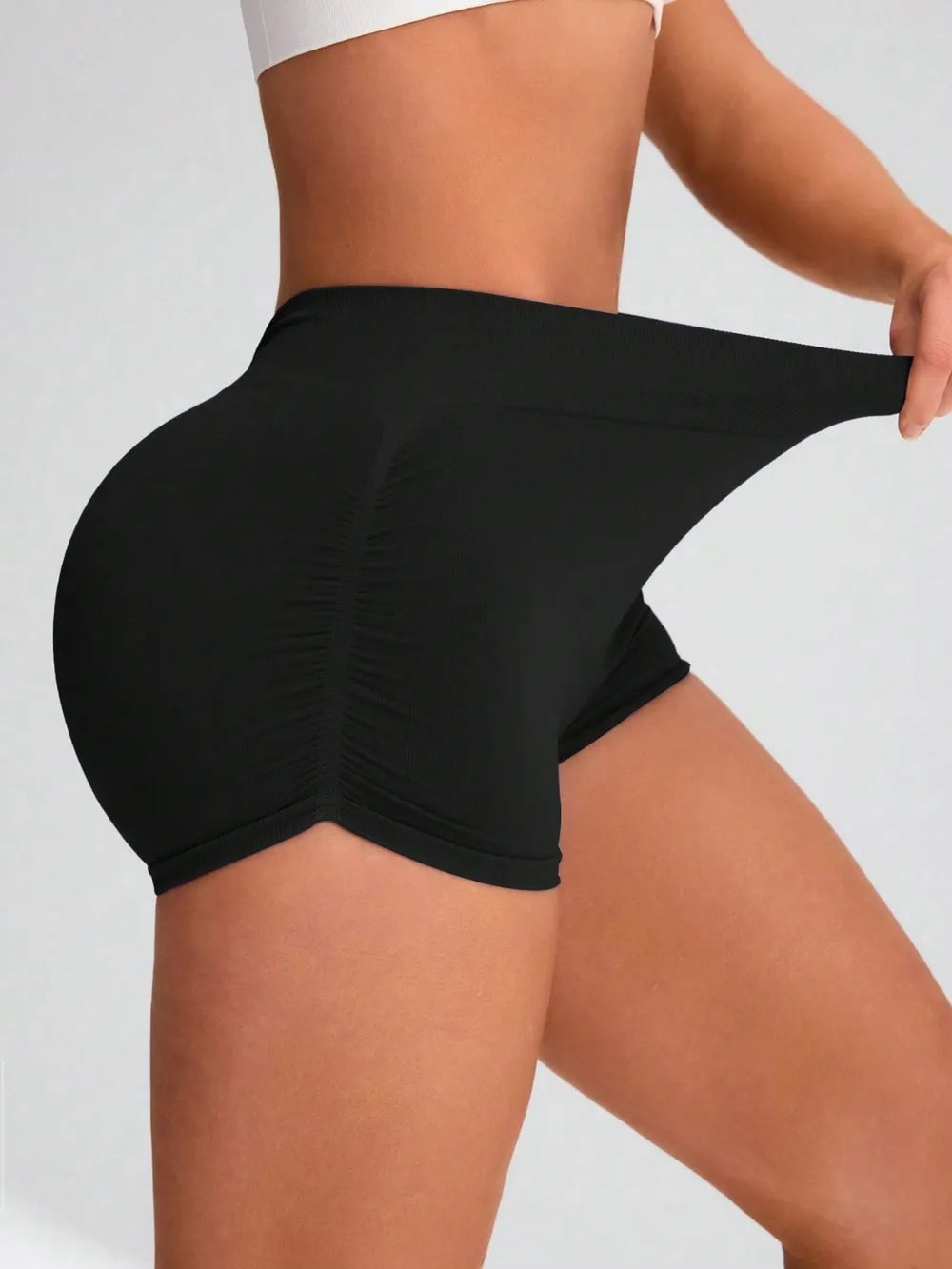 Elastic Waist Active Shorts Carauana Store