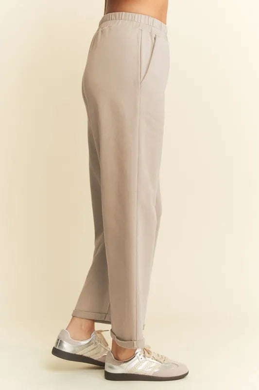 Davi & Dani Round Neck Short Sleeve Top and Pants Set Carauana Store