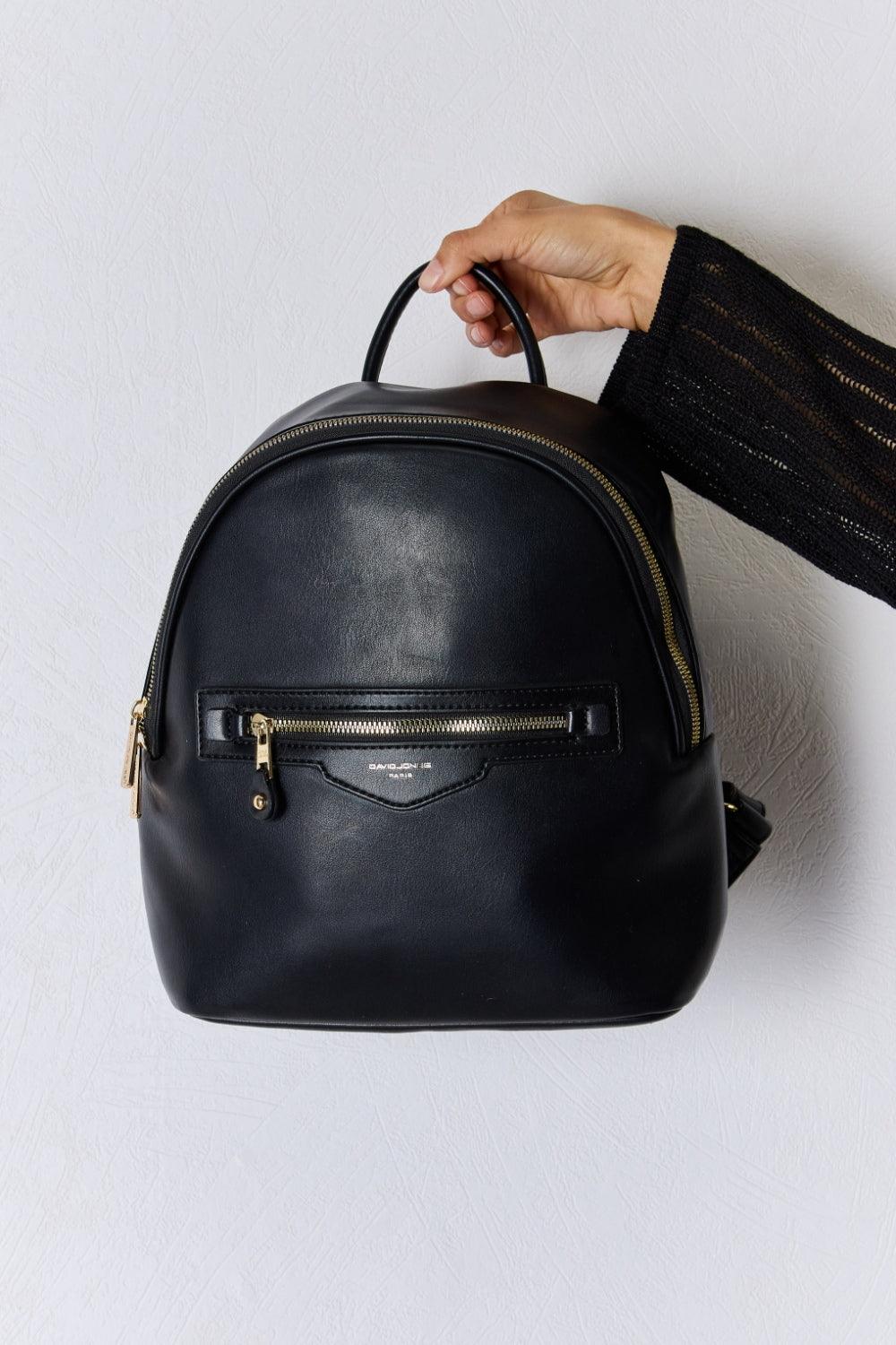 David Jones PU Leather Backpack Carauana Store