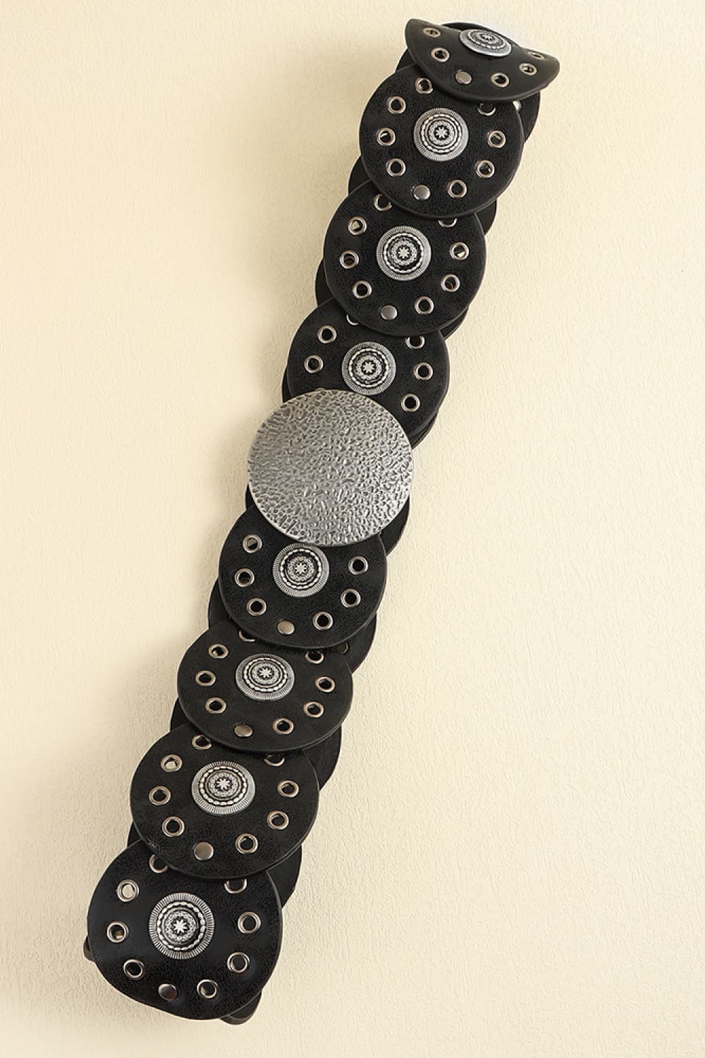 Round Shape PU Leather Belt Carauana Store