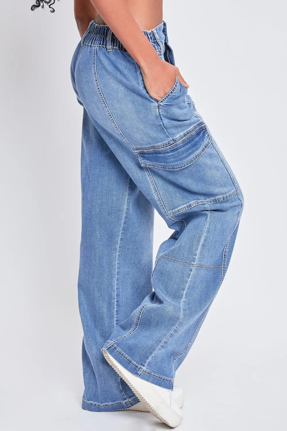 YMI Jeanswear High-Rise Straight Cargo Jeans Carauana Store