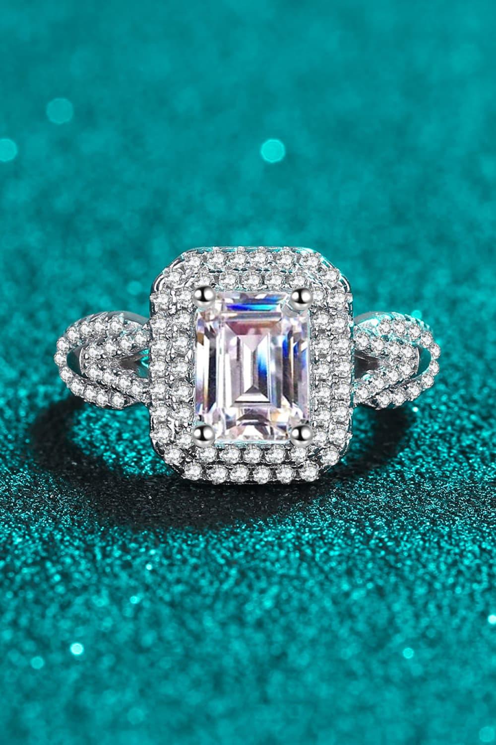 Can't Stop Your Shine 2 Carat Moissanite Ring Carauana Store