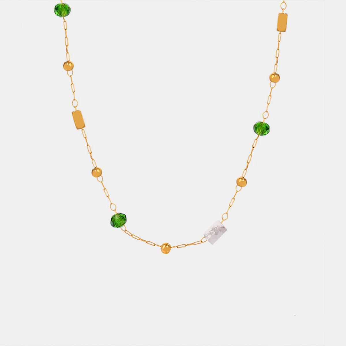 Titanium Steel Gold-plated Bead Necklace Carauana Store