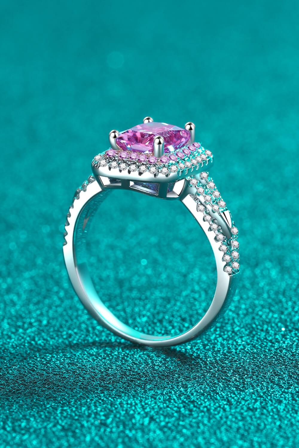 Can't Stop Your Shine 2 Carat Moissanite Ring Carauana Store