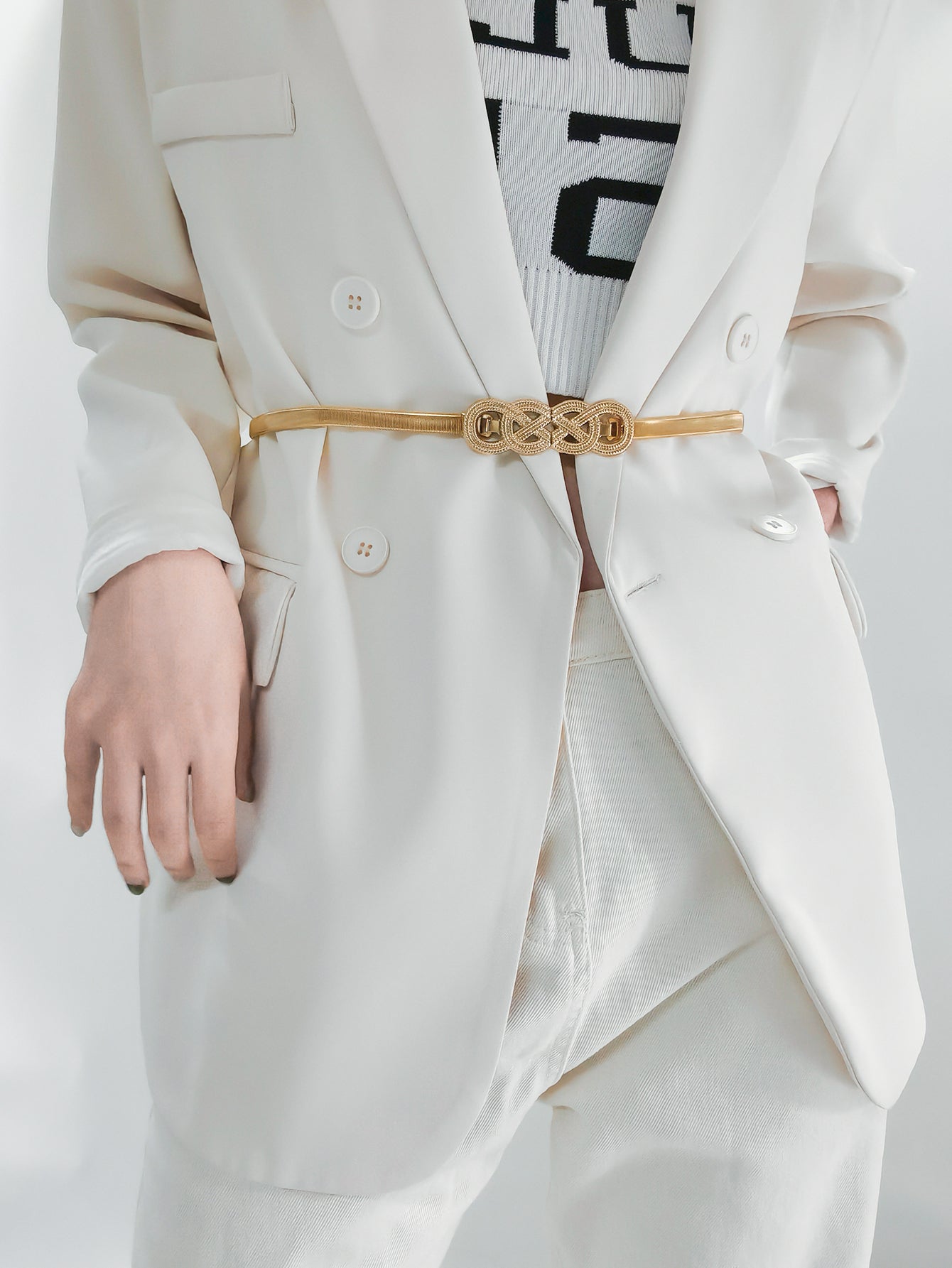 Knot Buckle Metal Belt Carauana Store