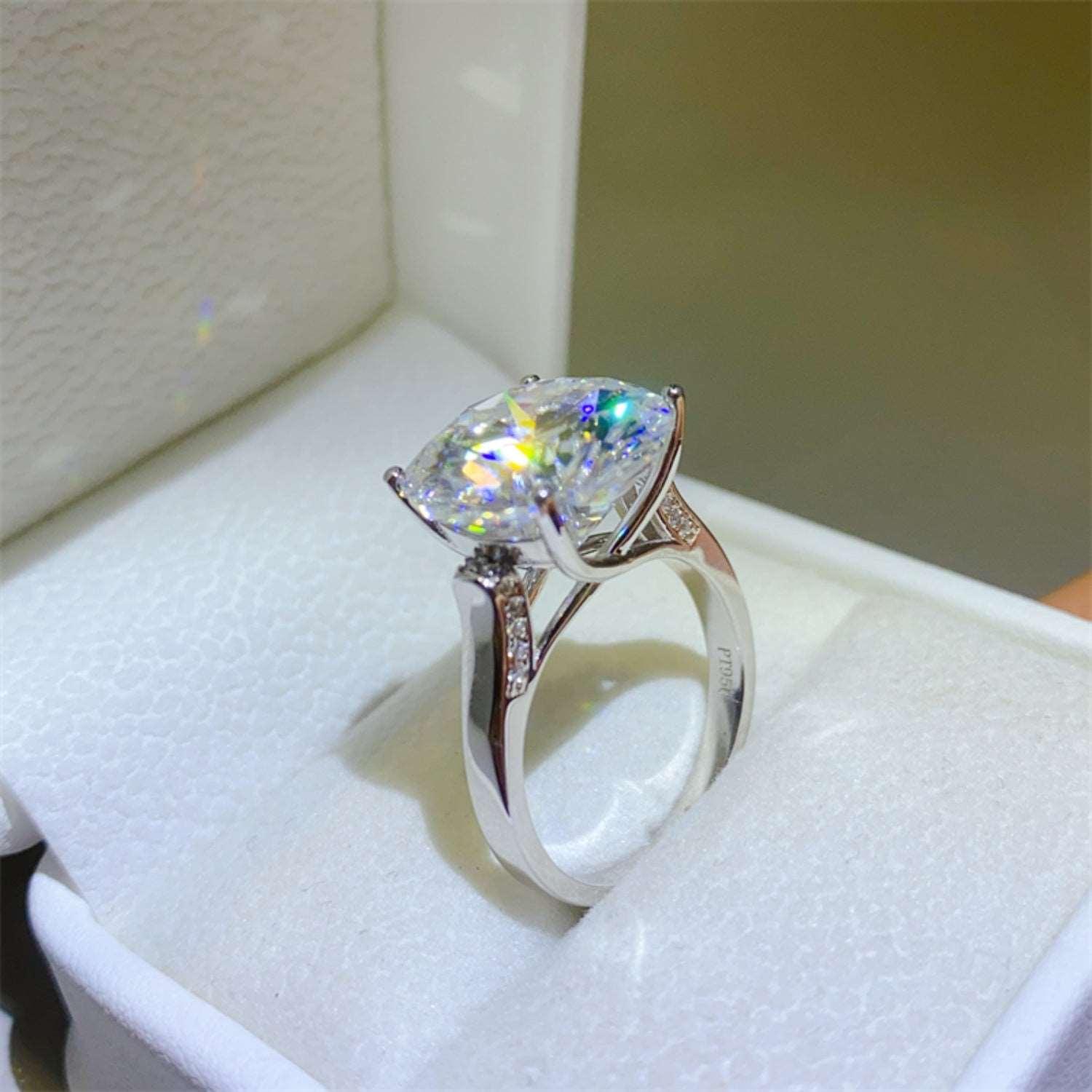 10 Carat Moissanite 925 Sterling Silver Ring Carauana Store
