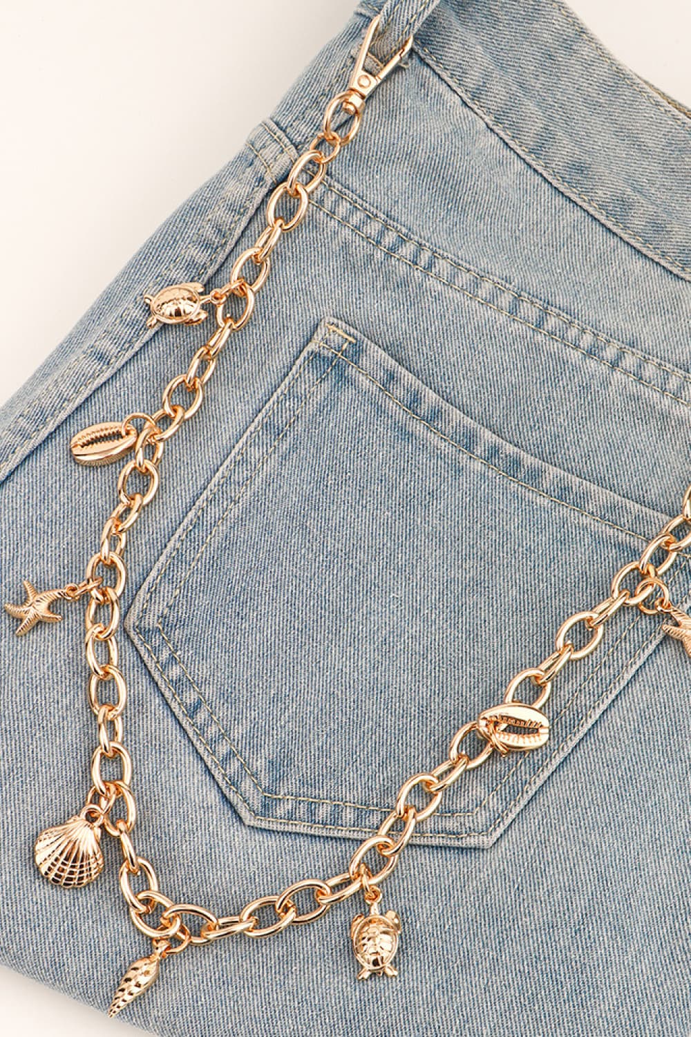 Sea Element Charm Iron Chain Belt Carauana Store