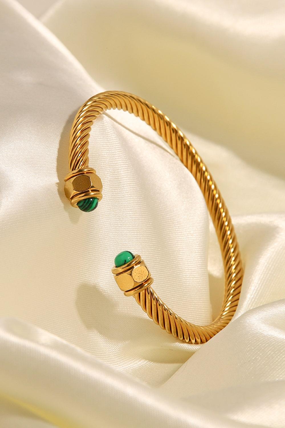 Stainless Steel Twisted C-Shaped Bracelet Carauana Store
