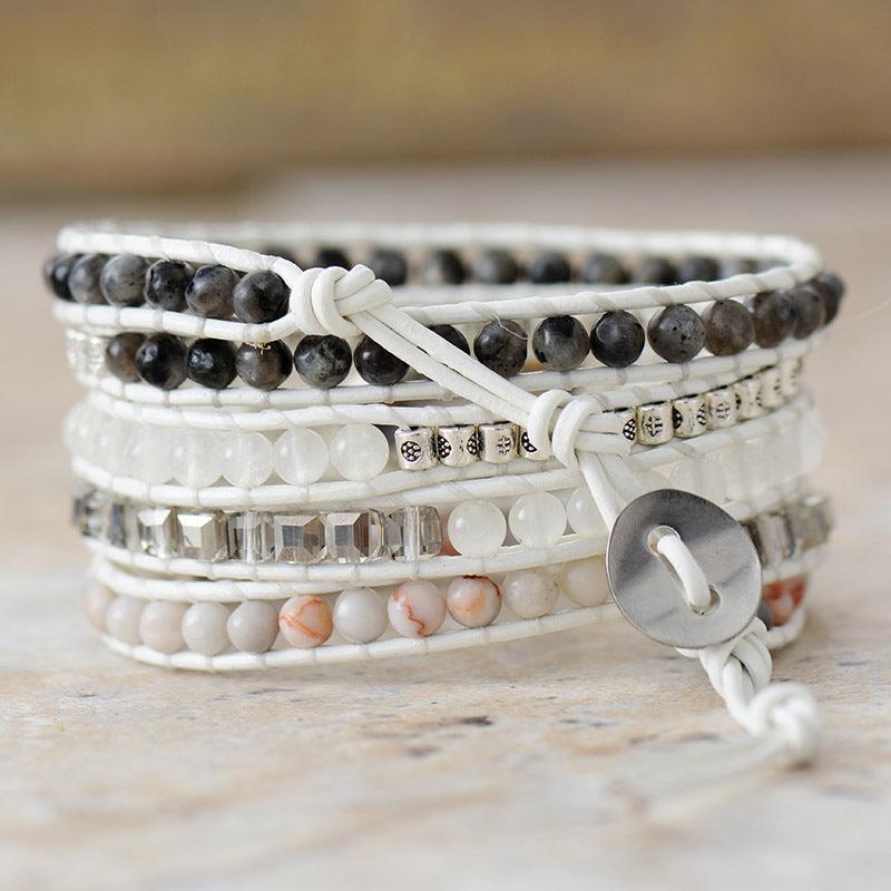 Natural Stone Layered Bracelet Carauana Store