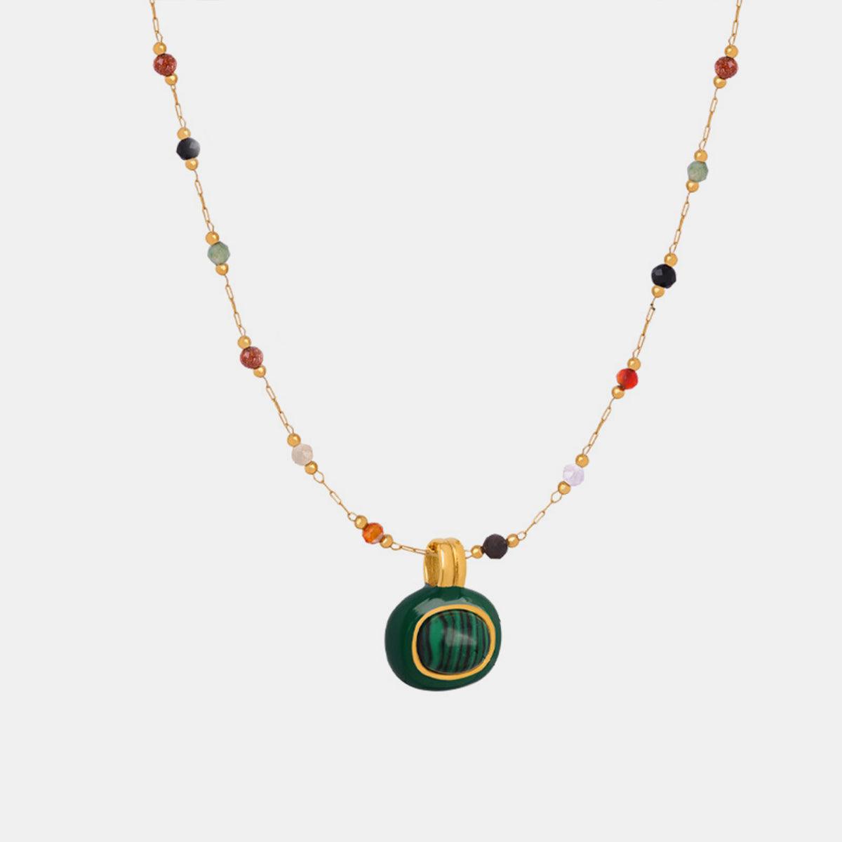 Titanium Steel Gold-plated Bead Necklace Carauana Store