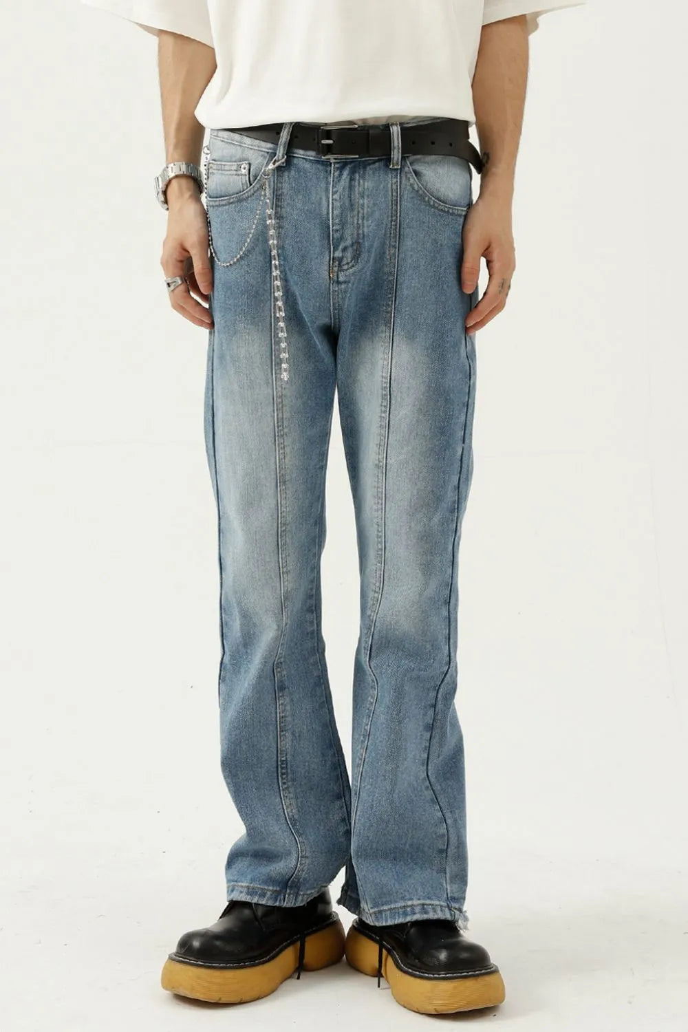 Raw Hem Jeans with Pockets Carauana Store