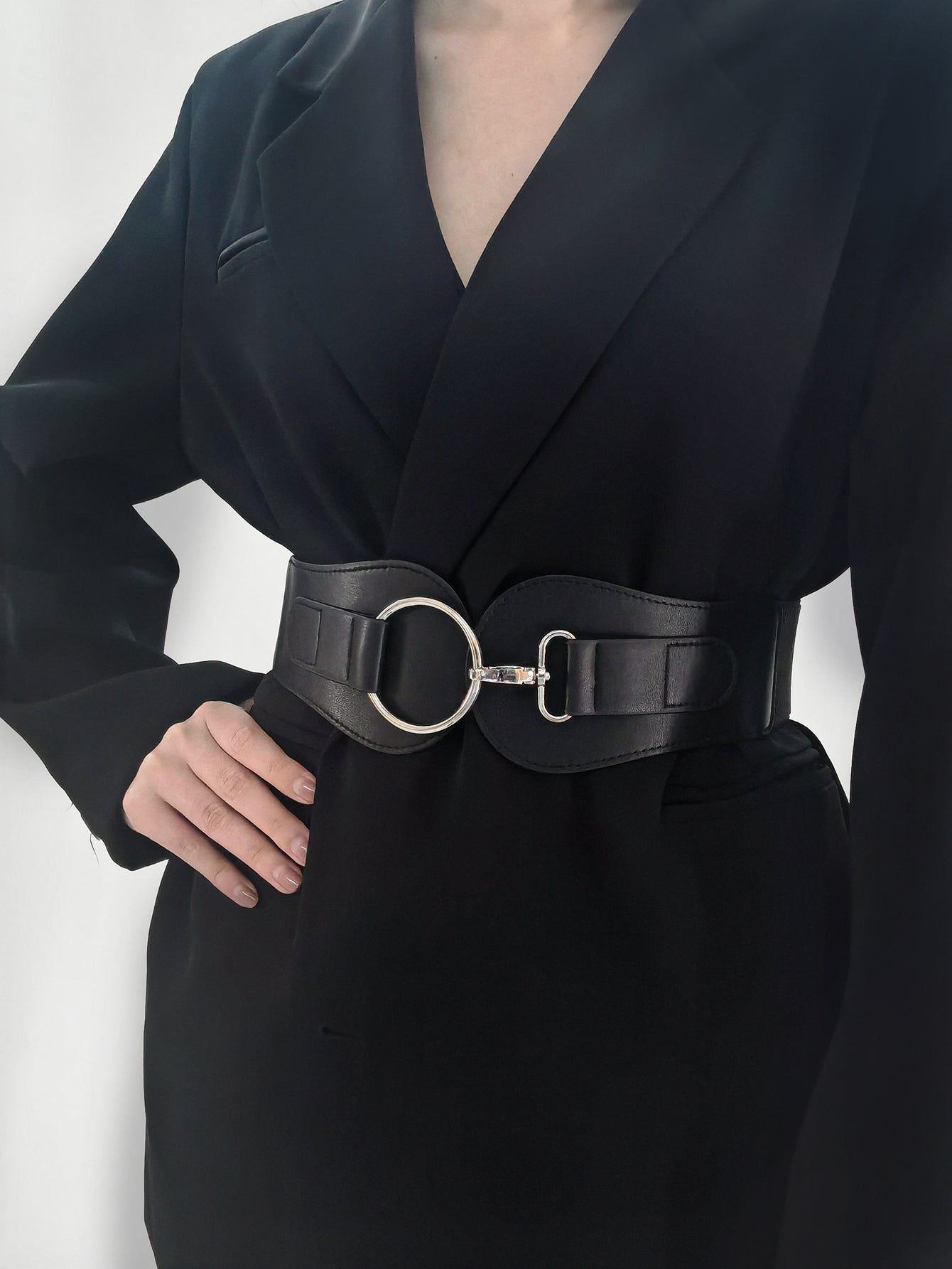 PU Elastic Wide Belt Carauana Store