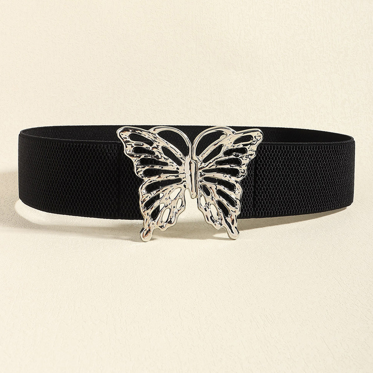 Butterfly Alloy Buckle Elastic Belt Carauana Store