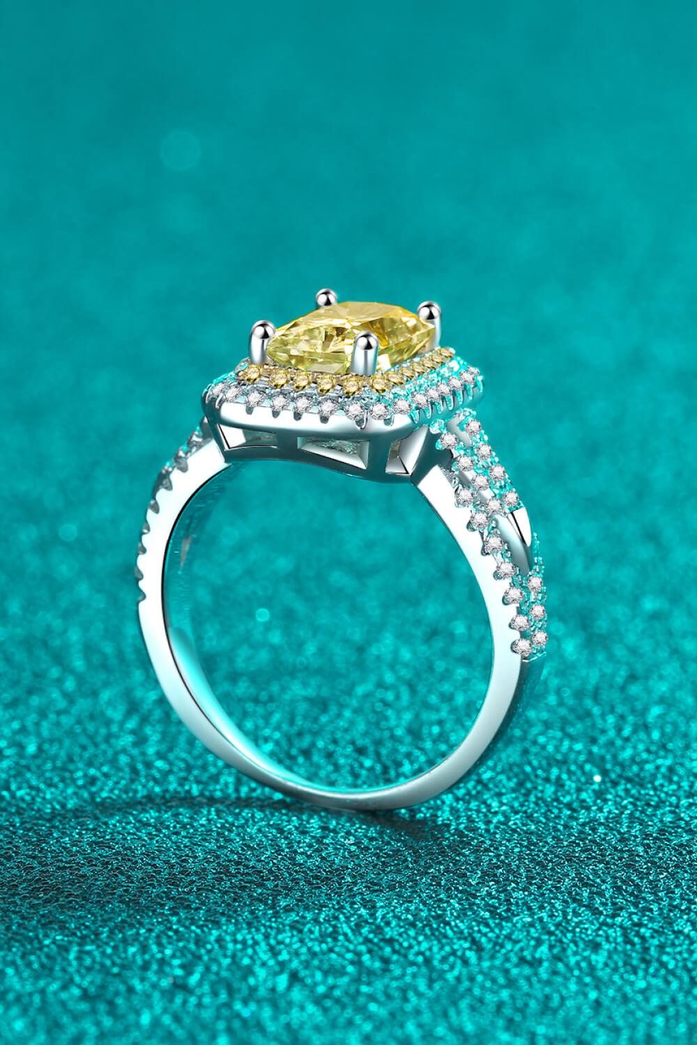 Can't Stop Your Shine 2 Carat Moissanite Ring Carauana Store