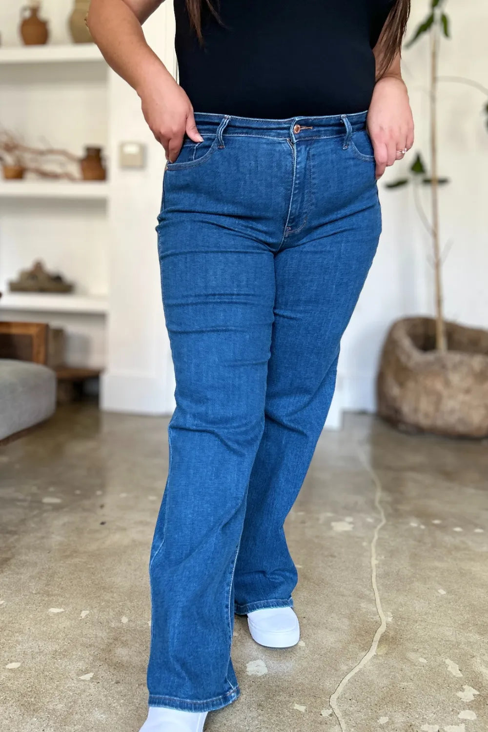 Judy Blue Full Size High Rise Straight Jeans Carauana Store