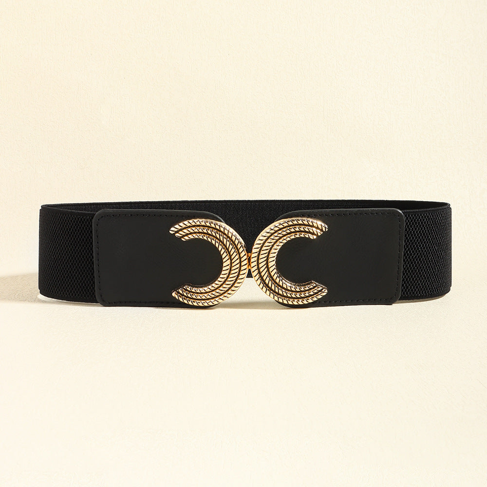 Double C Buckle Elastic Belt Carauana Store
