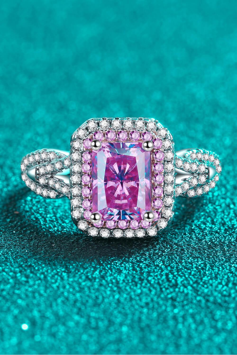 Can't Stop Your Shine 2 Carat Moissanite Ring Carauana Store