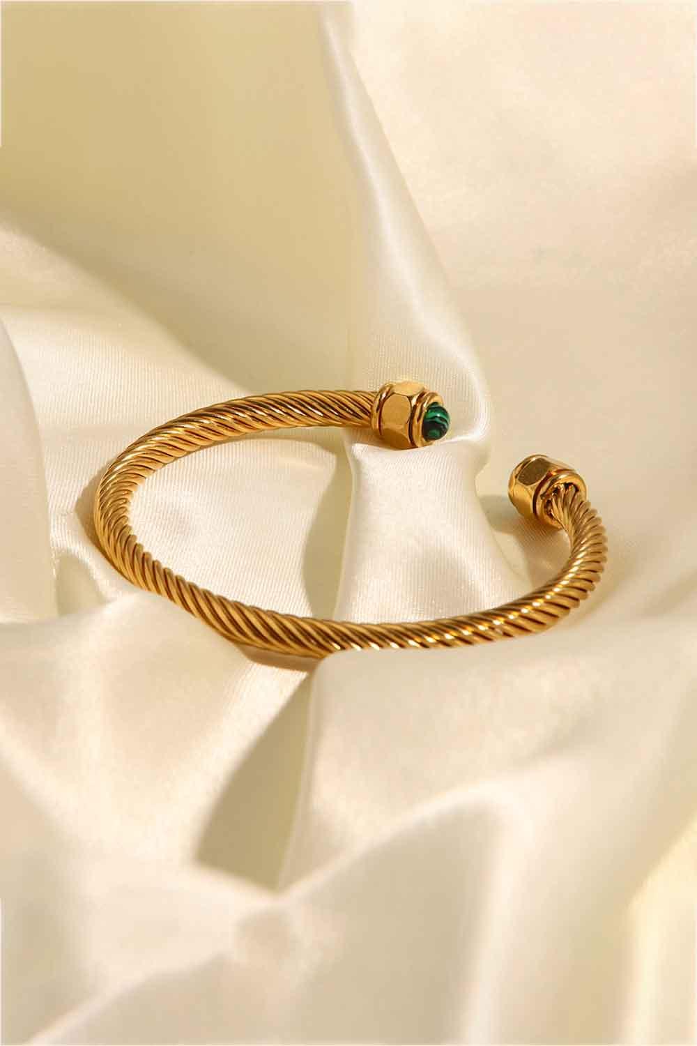 Stainless Steel Twisted C-Shaped Bracelet Carauana Store