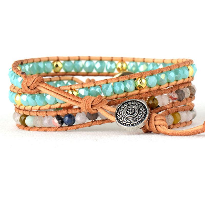Opal Beaded Layered Bracelet Carauana Store