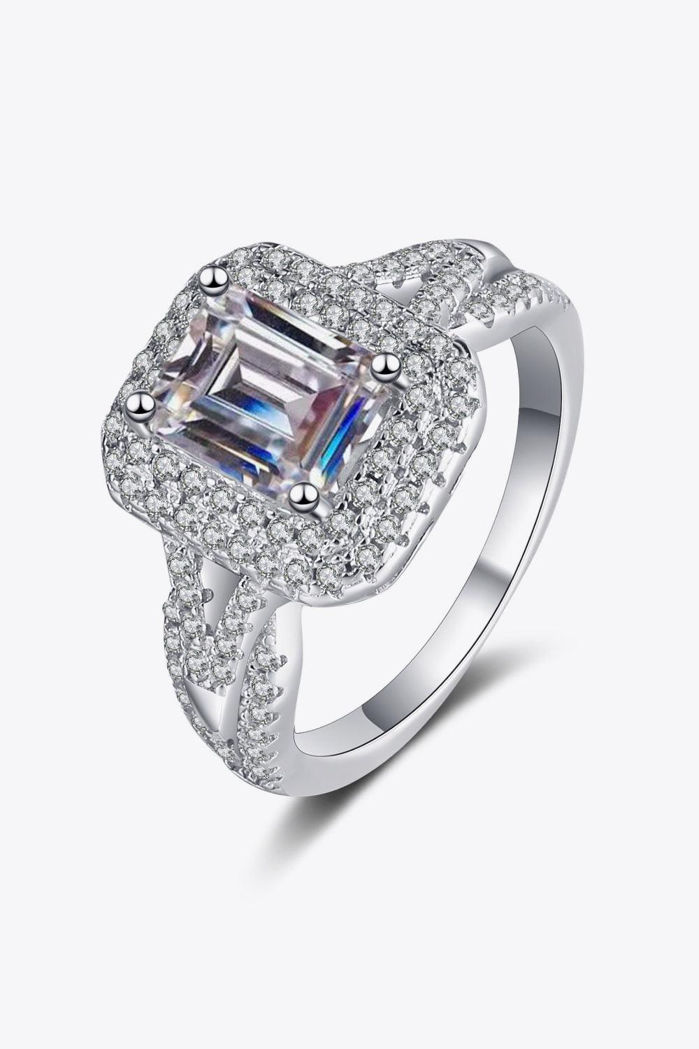 Can't Stop Your Shine 2 Carat Moissanite Ring Carauana Store
