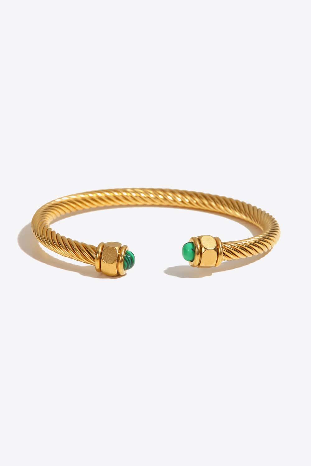 Stainless Steel Twisted C-Shaped Bracelet Carauana Store