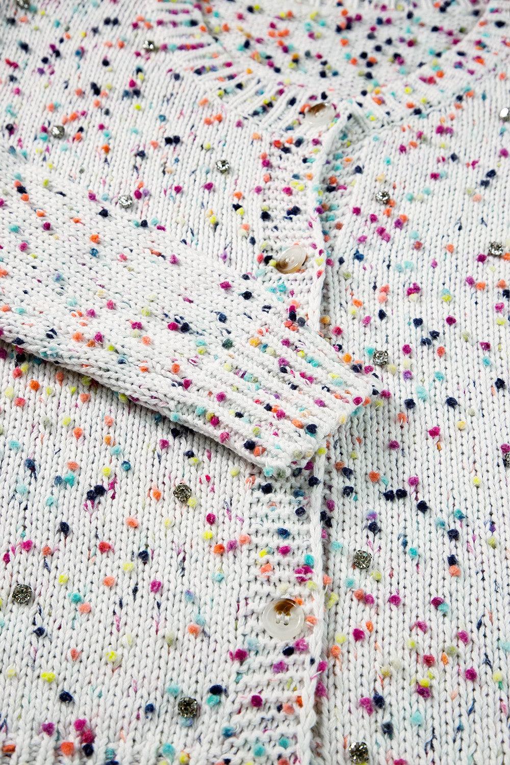 Confetti Button Up Long Sleeve Cardigan Carauana Store