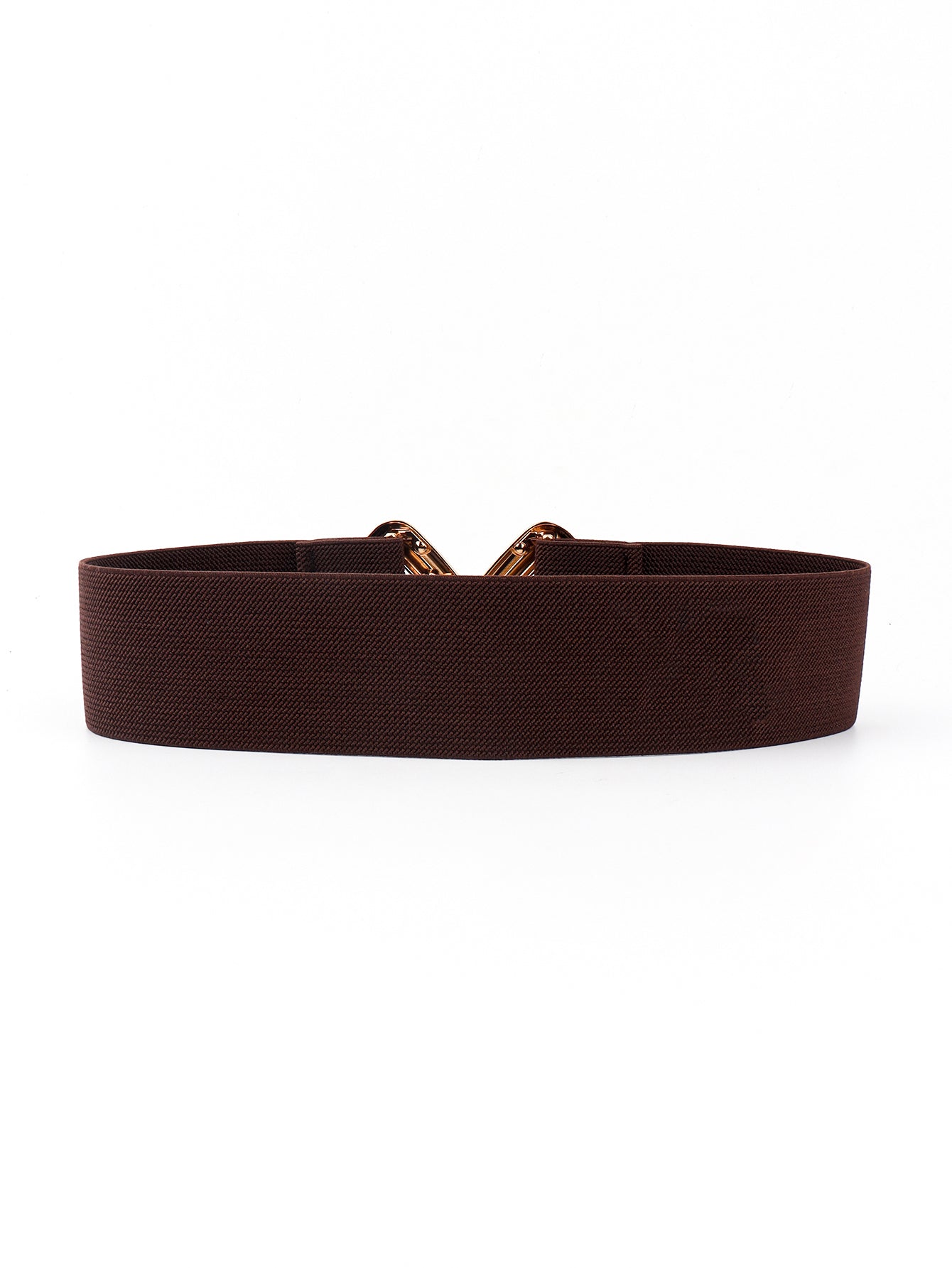 Geometric Buckle Elastic Wide Belt Carauana Store