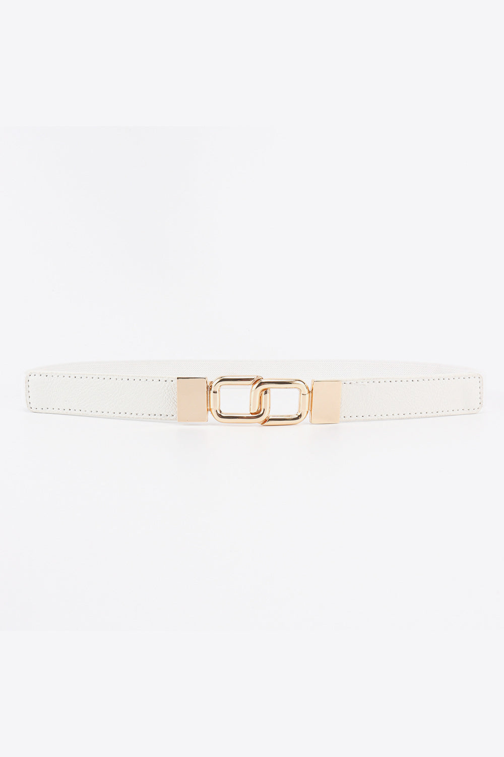 Geometric Double Buckle Elastic Belt Carauana Store