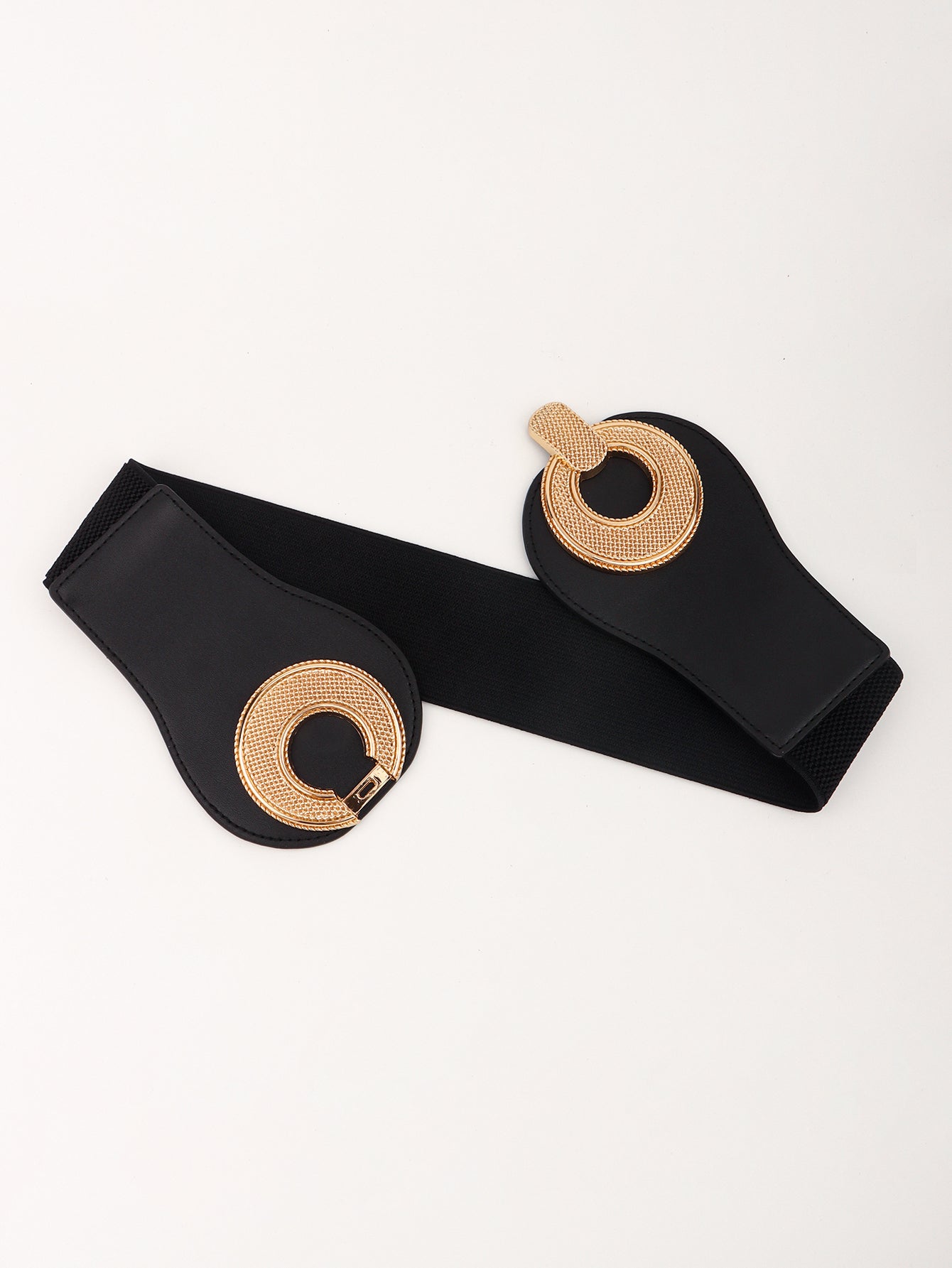 Alloy Buckle Elastic PU Belt Carauana Store