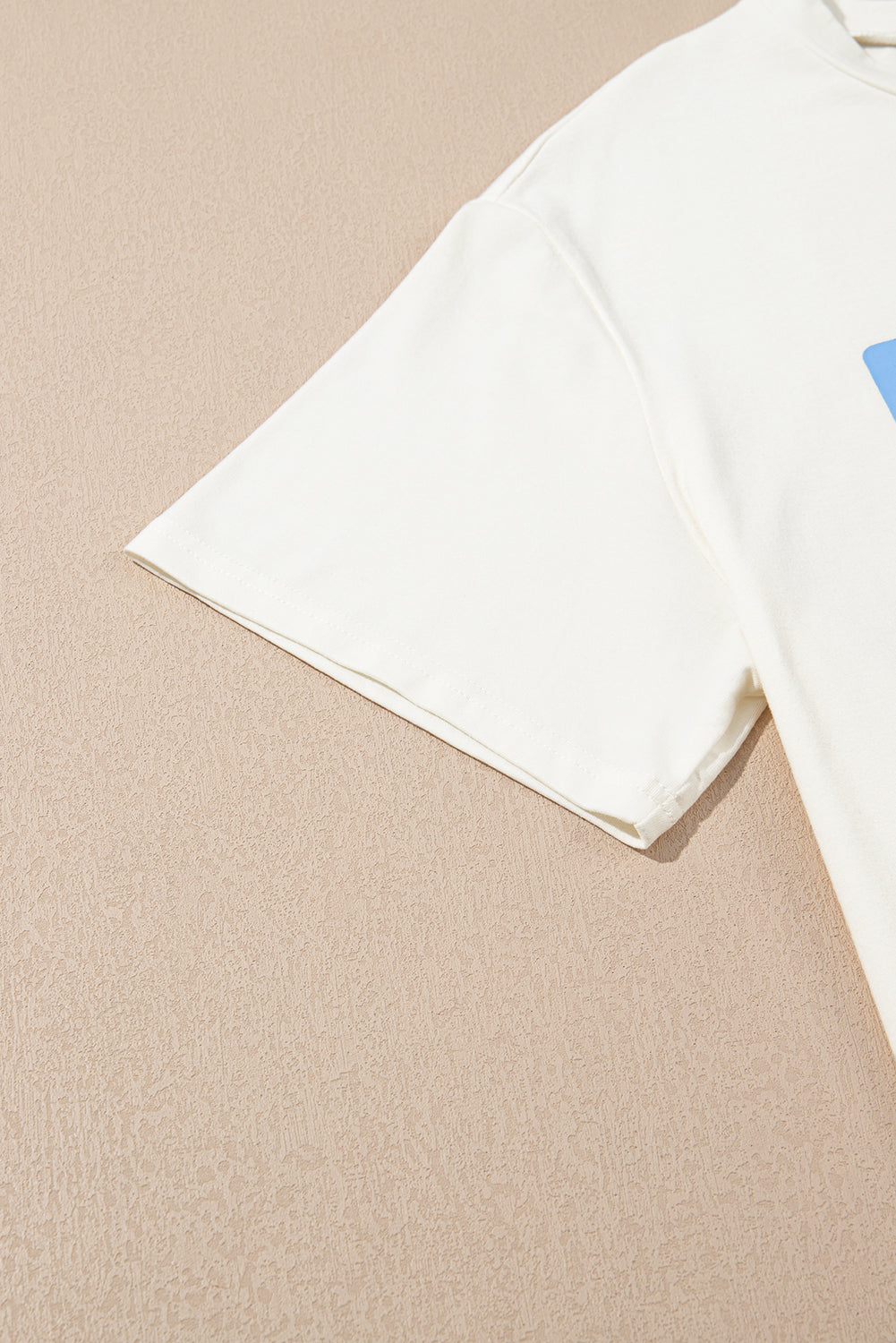 Sky Blue USA Graphic Crewneck Plus Size Patriotic Tee