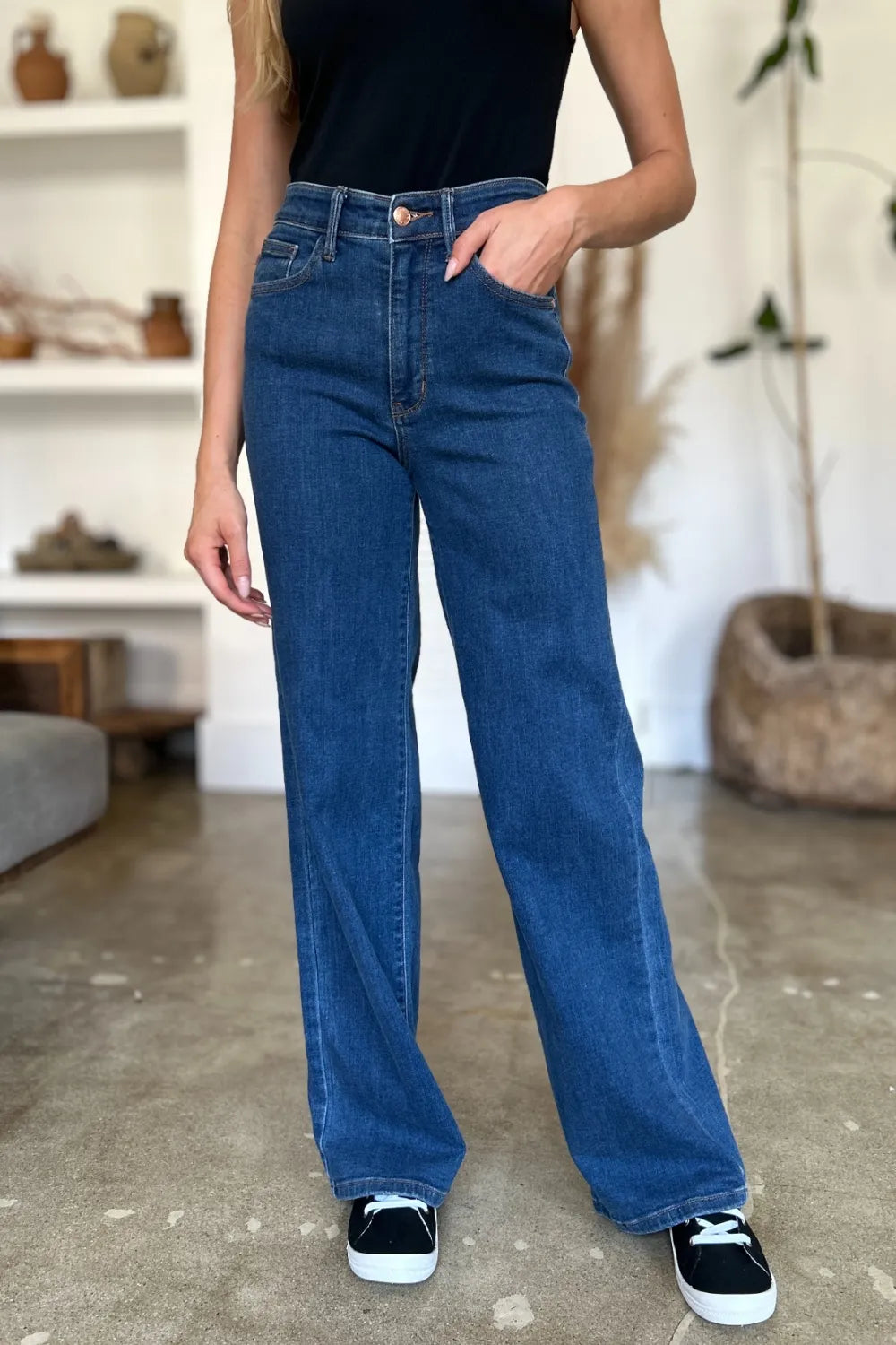 Judy Blue Full Size High Rise Straight Jeans Carauana Store