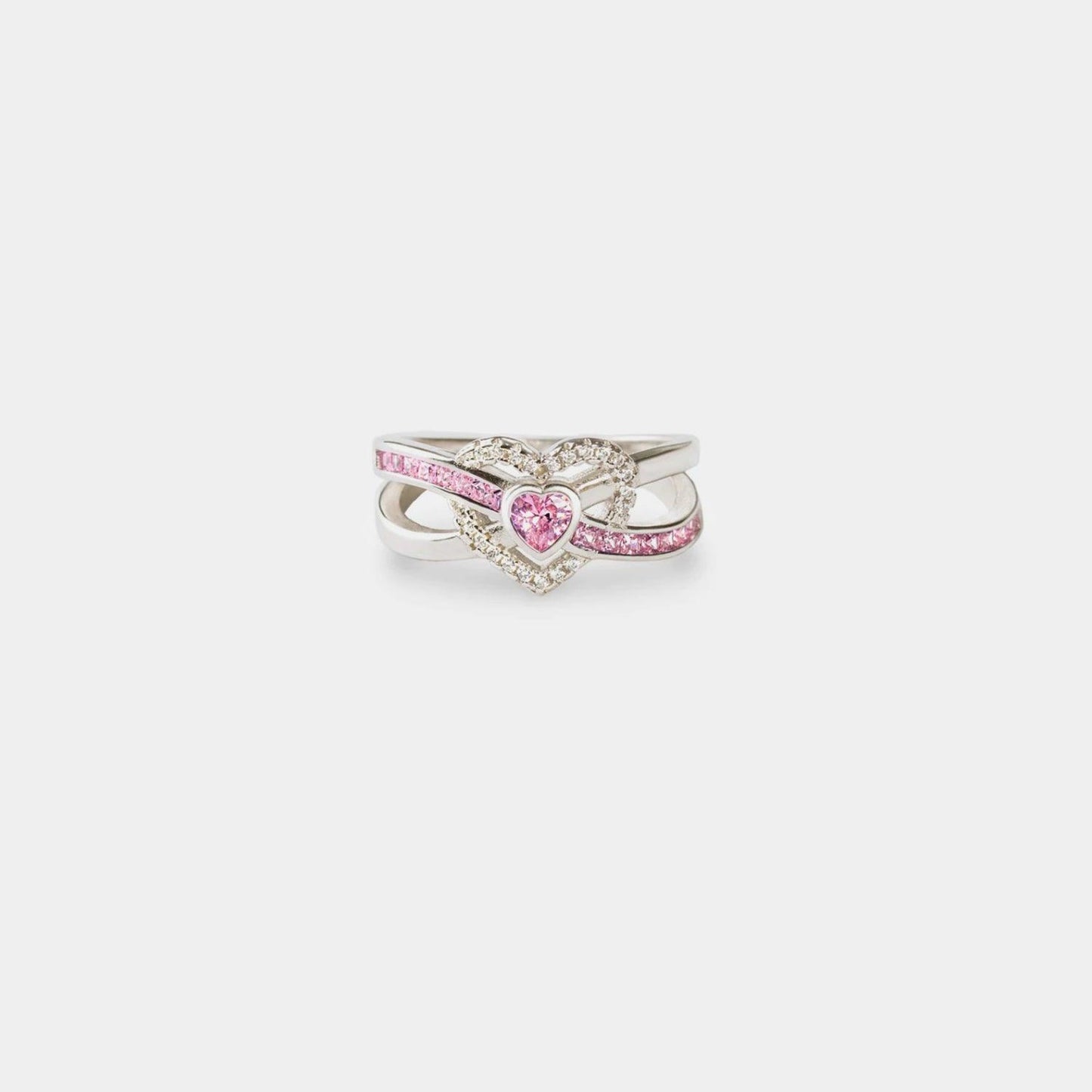 Heart Shape Zircon 925 Sterling Silver Ring Carauana Store