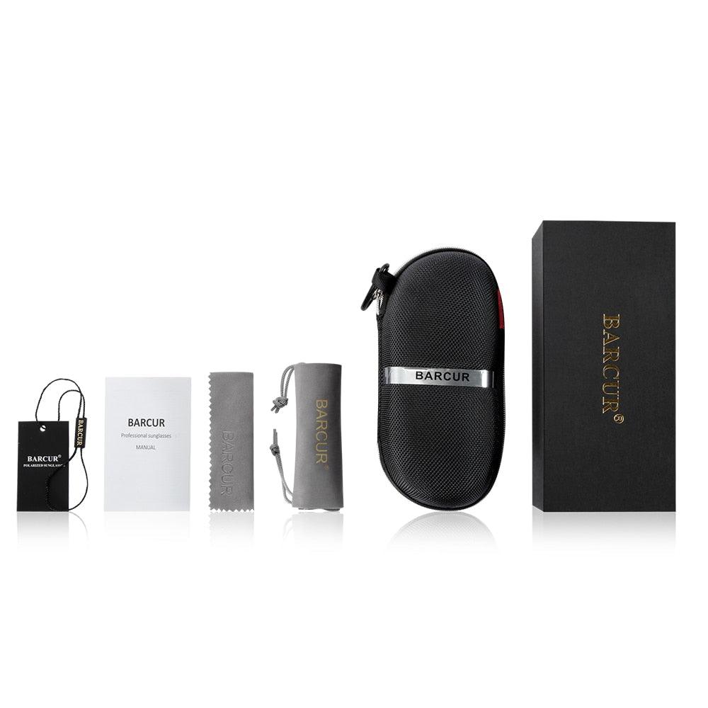 BARCUR Walnut Sunglasses Polarized Carauana Store