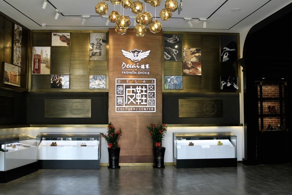 DESAI Men Business Dress Soft Genuine Leather Fashion Mens Comfortable Oxford Shoes Carauana Store