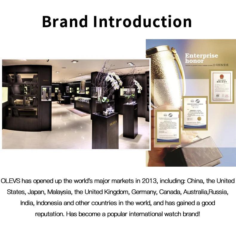 OLEVS Stainless Steel Quartz Watch | Fashionably Functional with Luminous Display and Water Resistance Carauana Store