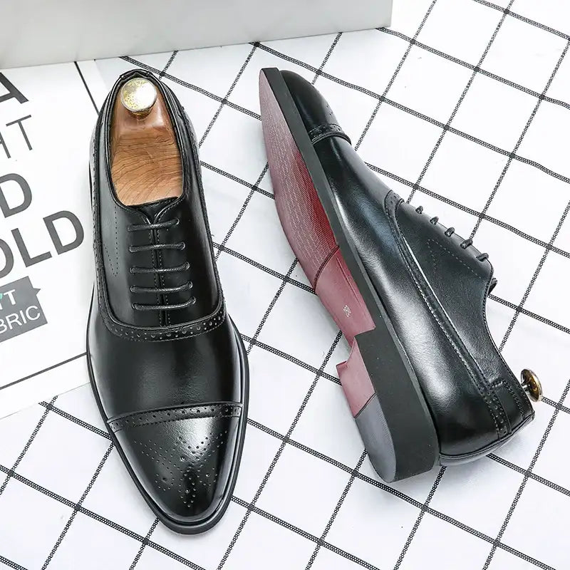 Oxfords Shoes Business for Men Brown Black CaRaUaNa Fashion