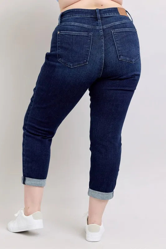 Judy Blue Full Size High Waist Boyfriend Jeans Plus Size Carauana Store