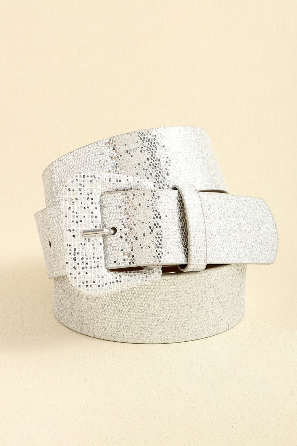 Glitter PU Leather Belt Carauana Store