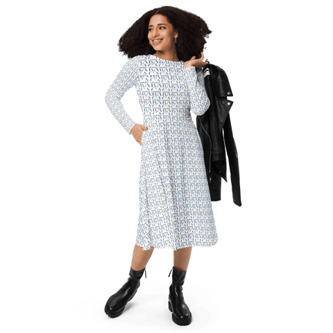 CARAUANA  midi dress long sleeve