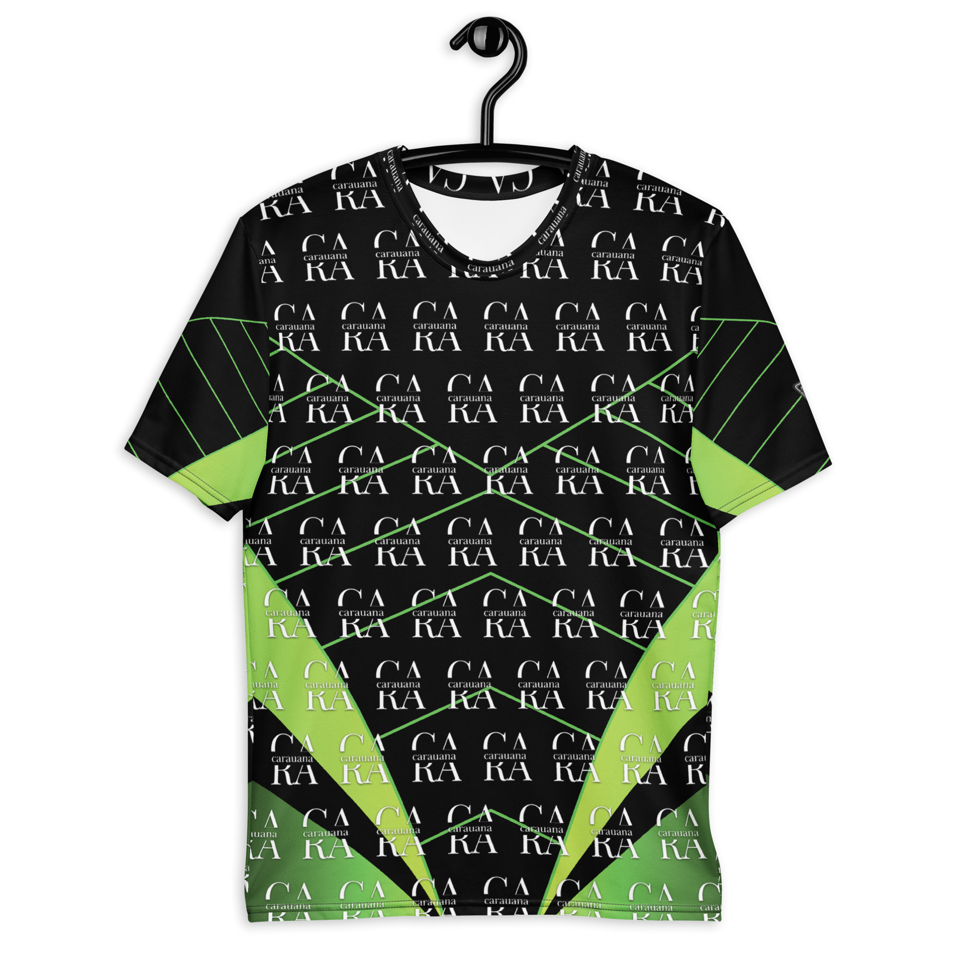 CaRaUaNa Men's t-shirt black Green Carauana Store