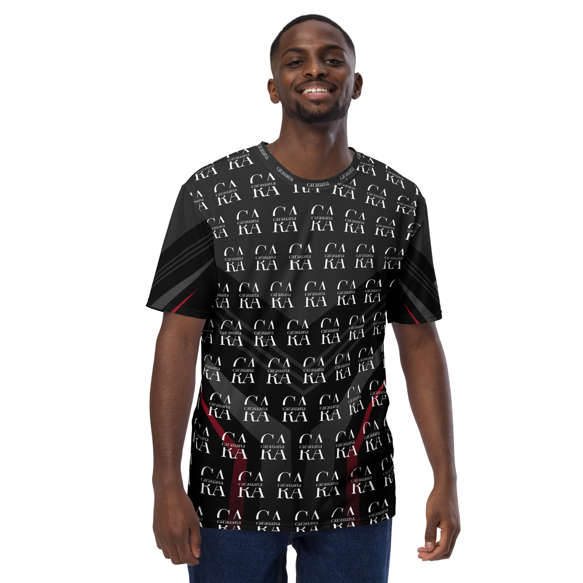 CaRaUaNa Men's t-shirt black Elegant Carauana Store