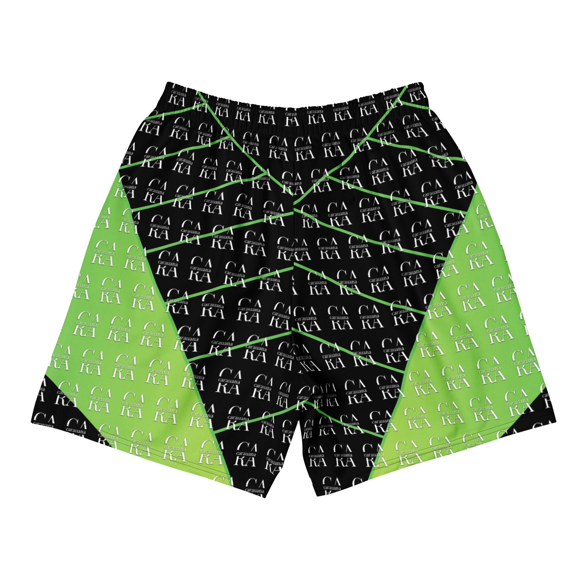 CaRaUaNa Athletic Shorts Unisex black Green Carauana Store