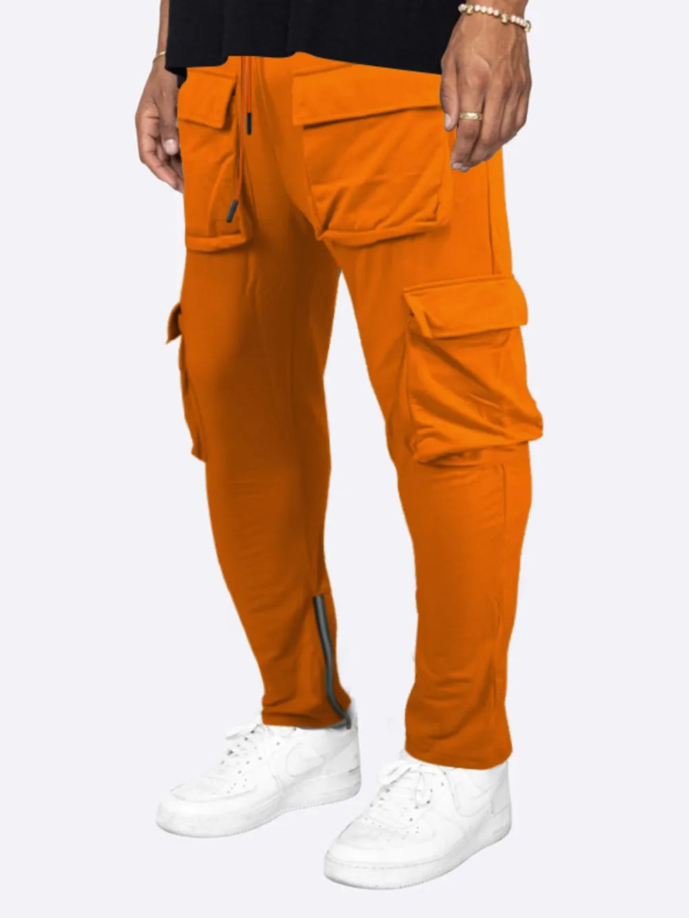Men's Plus Size Solid Cargo Pants