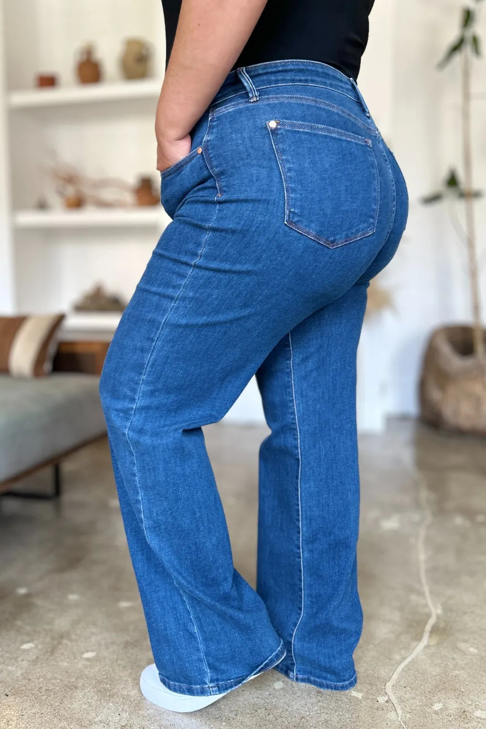 Judy Blue Full Size High Rise Straight Jeans Carauana Store