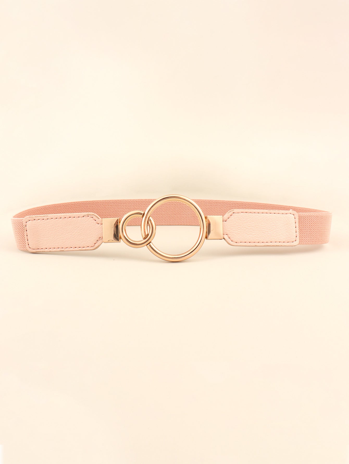Double Ring Buckle Elastic PU Belt Carauana Store