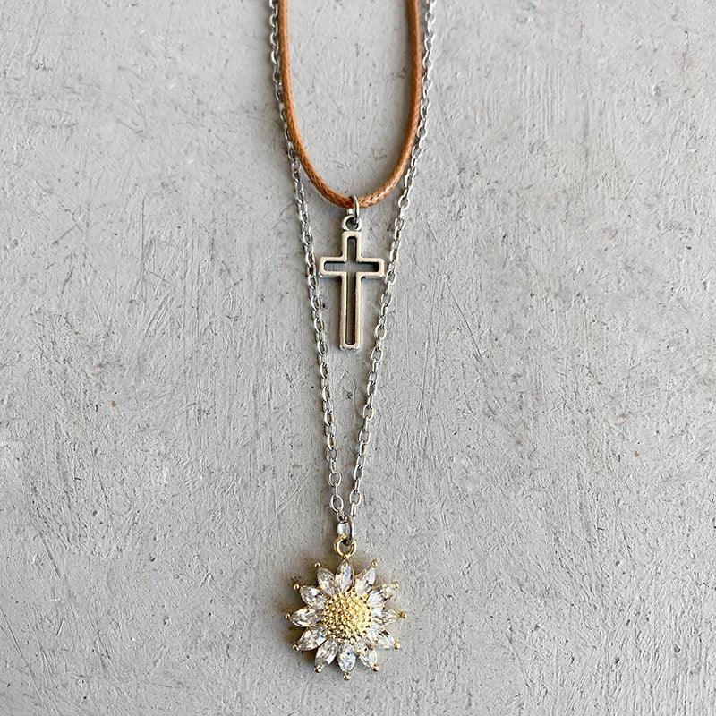 Sunflower Pendant Necklace Set Carauana Store