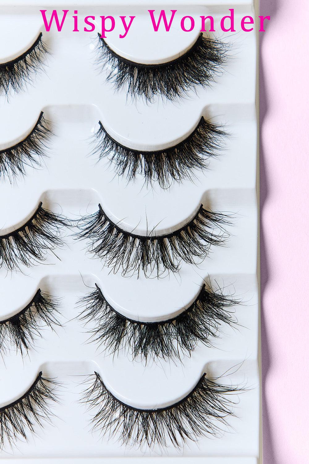 SO PINK BEAUTY Mink Eyelashes Variety Pack 5 Pairs Carauana Store