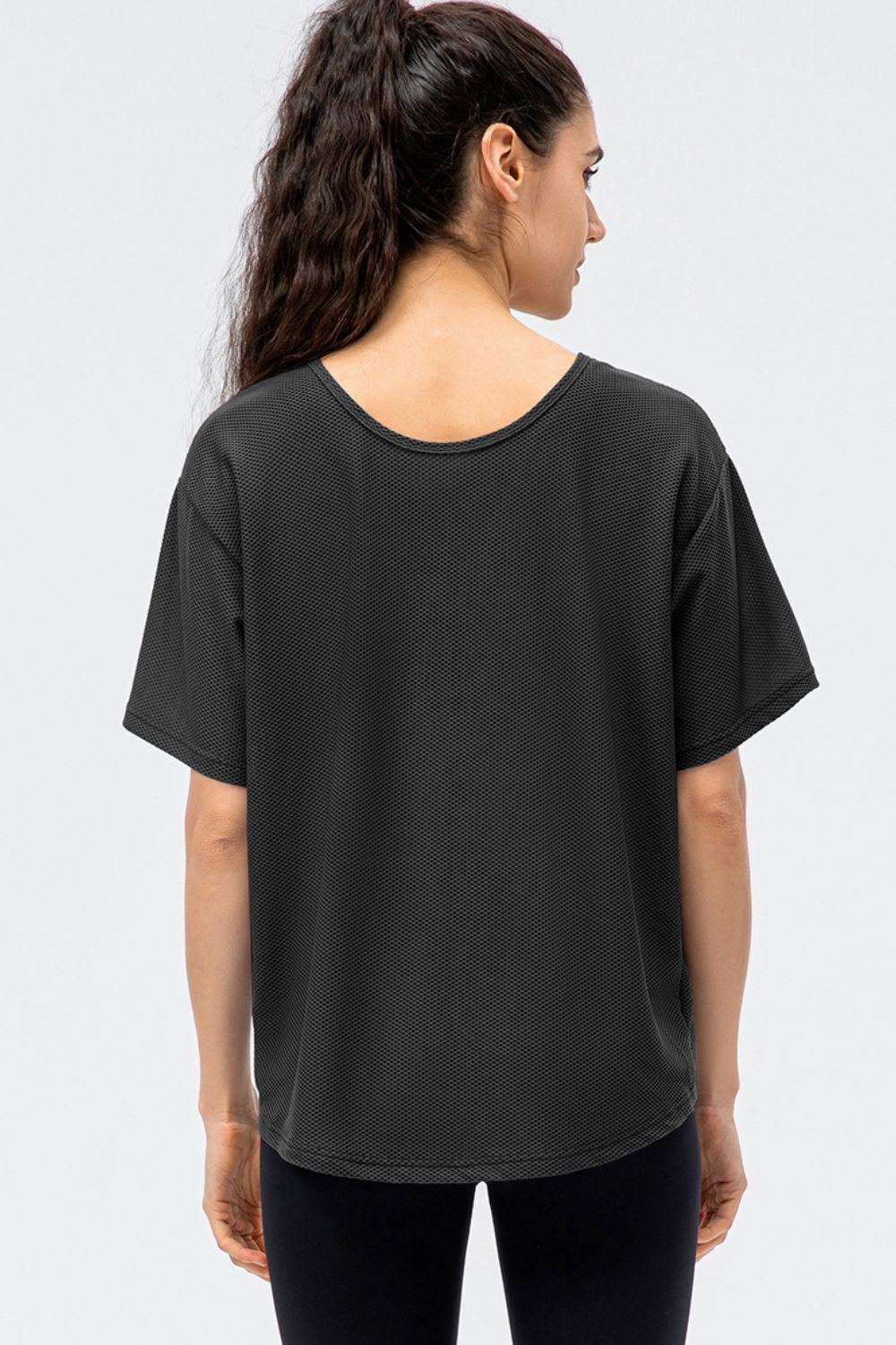 Round Neck Short Sleeve Active Tee Carauana Store