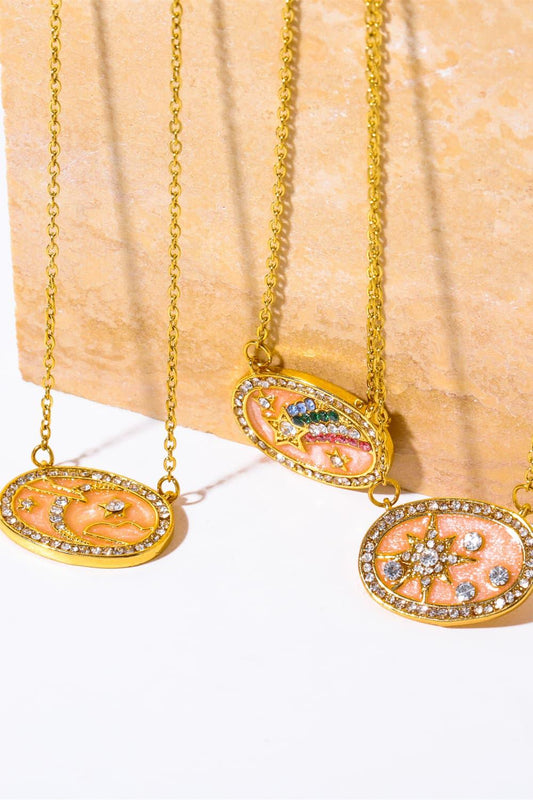 Stars in the Plate Pendant Copper Necklace Carauana Store