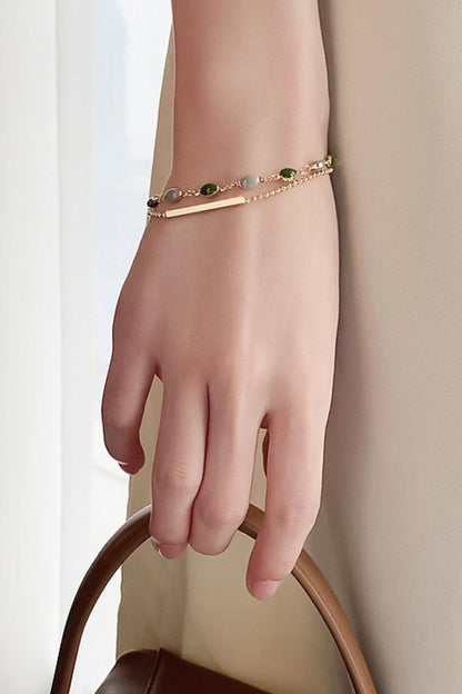 Alloy Double-Layered Bracelet Carauana Store
